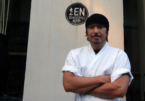 Cooking with En Japanese Brasserie's Chef Honma