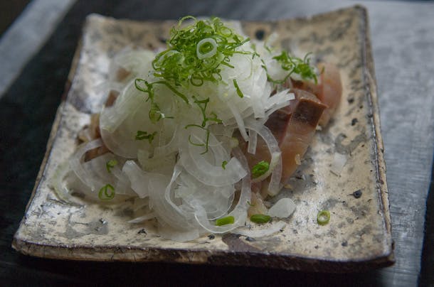 Salt-Cured Bonito Sashimi