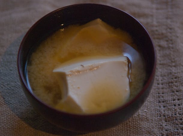 Konbu-Kasuobushi Dashi & Silken Tofu Miso Soup